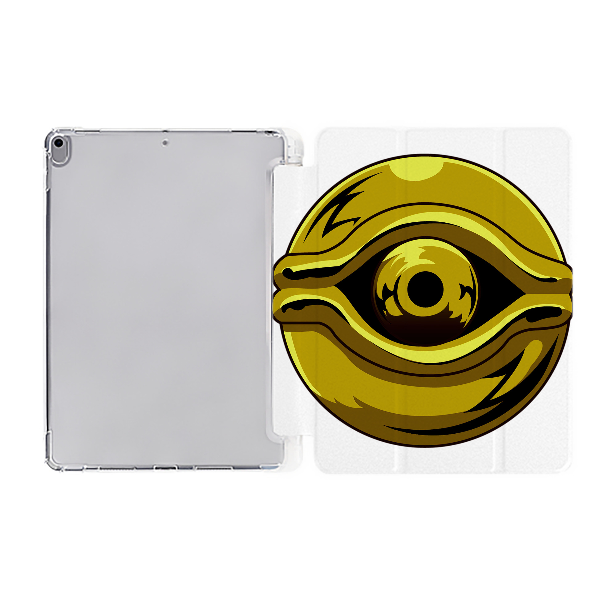 （画像用） 遊☆戯☆王 Yu-Gi-Oh! IPad ケース ペン収納付き 三つ折りスタンド PUレザー×シリコン 対応機種9.5/10.5/10.9インチ